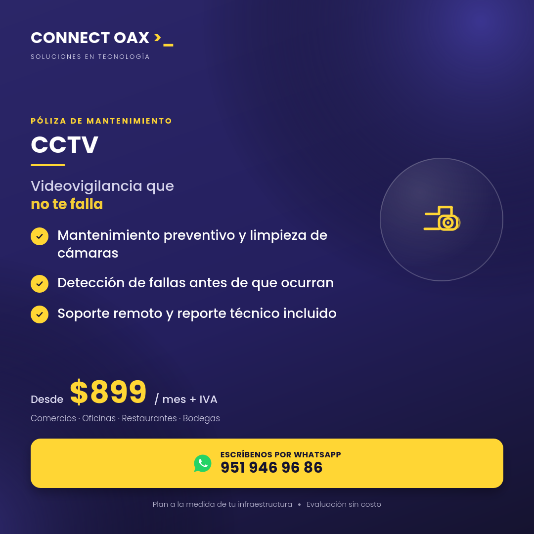 cctv mantenimiento polizas